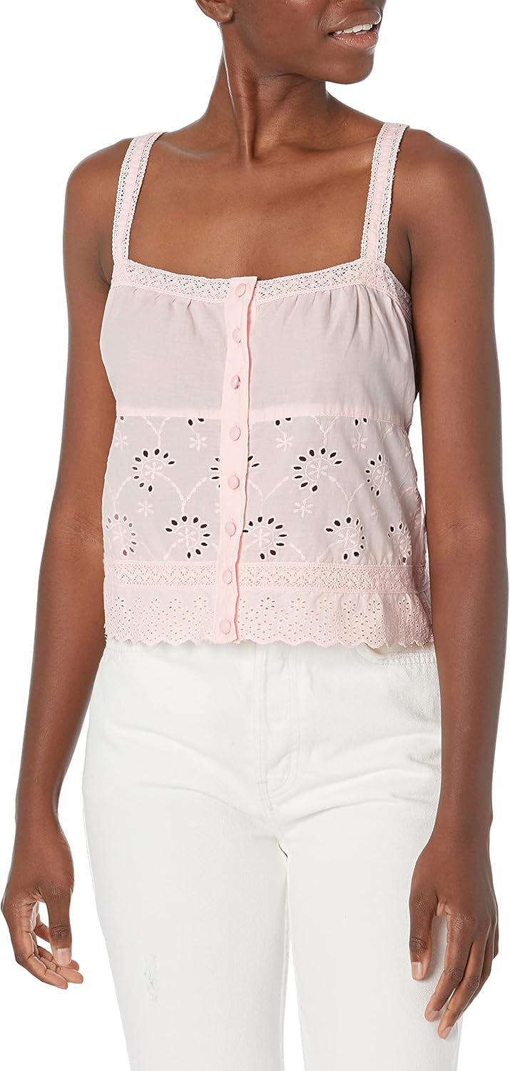 

GUESS Женская майка Hesper без рукавов, Pink Roses Multi