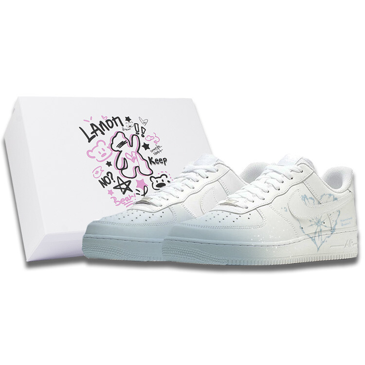 

Кроссовки Nike Air Force 1 Skateboard Shoes Unisex Low-Top Blue, Синий, Кроссовки Nike Air Force 1 Skateboard Shoes Unisex Low-Top Blue