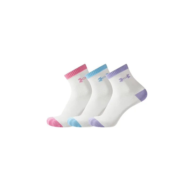 Носки 3 шт детские Under Armour, 3 Pack (Fresh Pink & Frisco Blue & Breeze Purple)