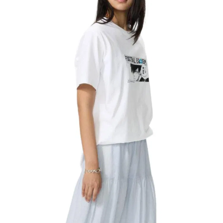 Футболка Uniqlo x LANSEJIANYU LIANMINGKUAN белая — фото 3