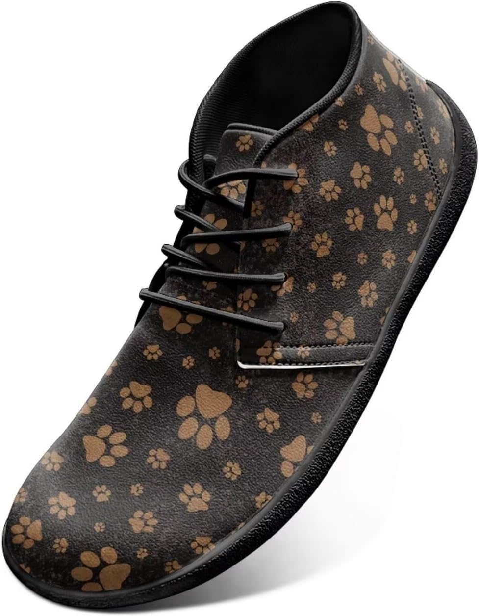 

Мужские беговые кроссовки Animals Print с голой пяткой, модный дизайн из ПУ кожи, заземленная обувь для мужчин Watdotory, коричневый