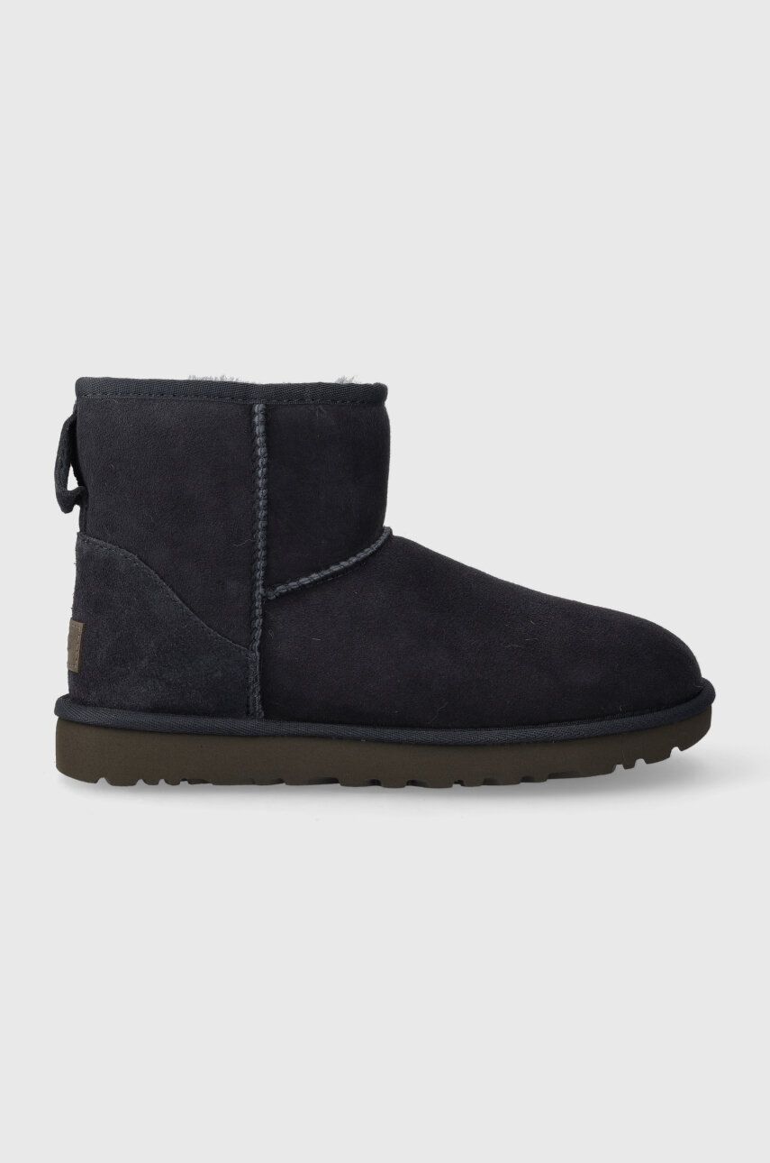 

Замшевые зимние ботинки UGG Classic Mini II, темно-синий