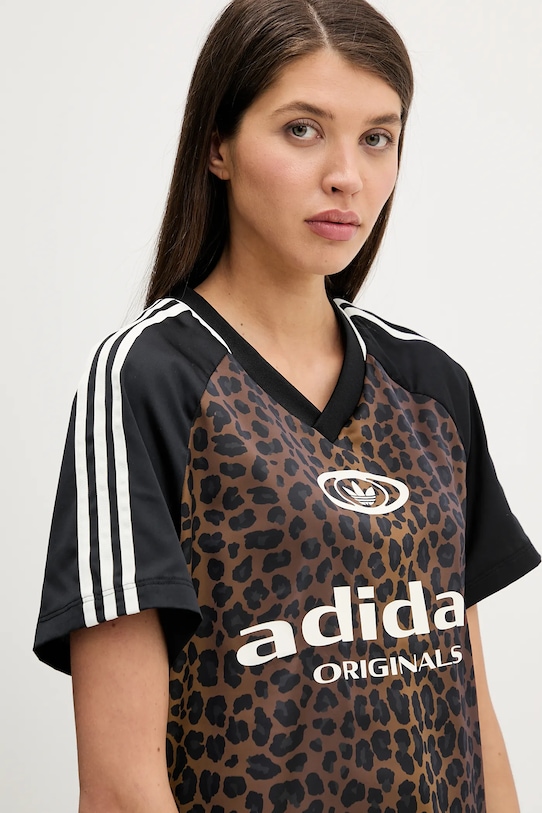 Футболка stn fball Adidas Originals, коричневый — фото 4
