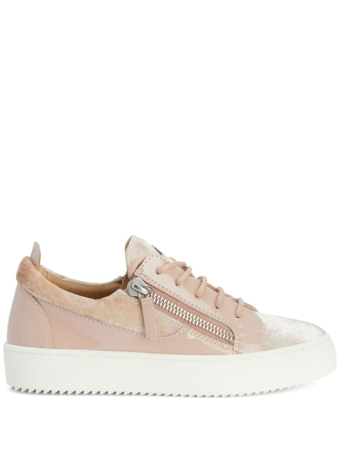 

Giuseppe Zanotti бархатные кеды Gail, розовый