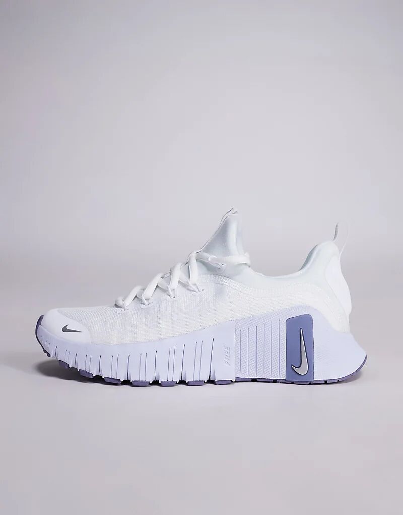 Кроссовки Nike Training Free Metcon 6 белого и светло-голубого цветов — фото 2