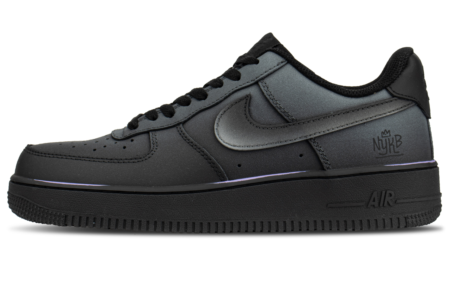 

Кроссовки Nike Air Force 1 с амортизацией Coverage, низкие, унисекс, черно-фиолетовые, цвет Black Purple