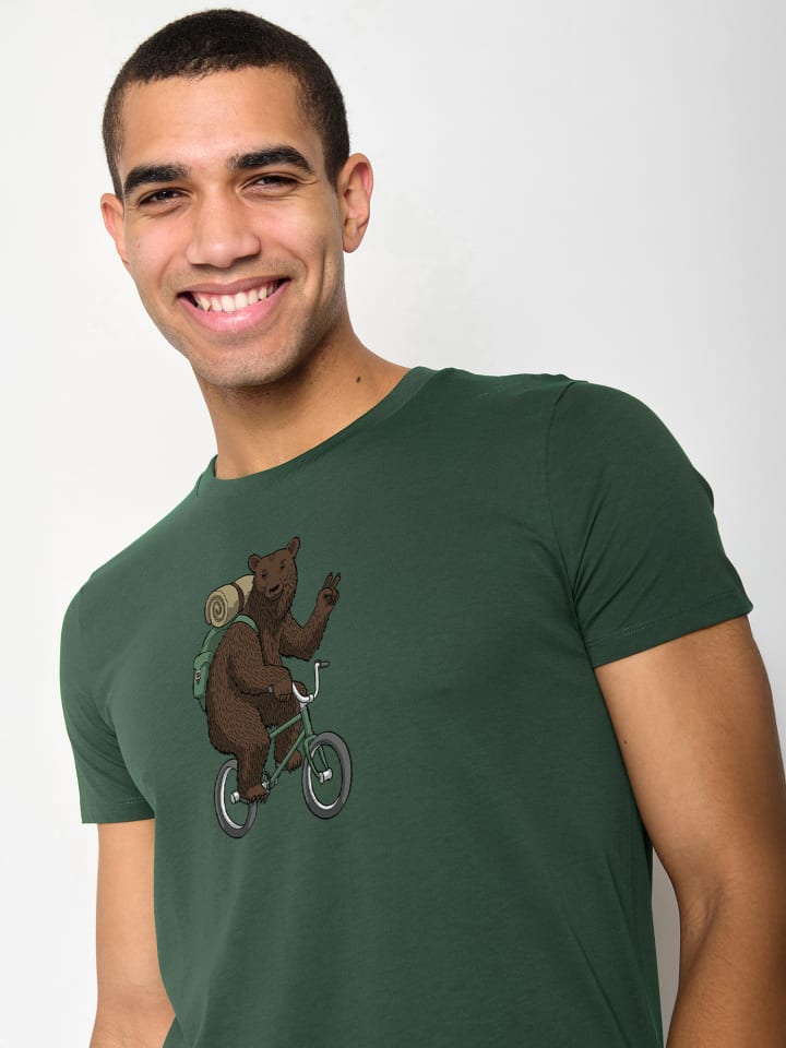 

Футболка Animal Bear Bike в цвете Bottles Green GreenBomb, Зеленый, Футболка Animal Bear Bike в цвете Bottles Green GreenBomb