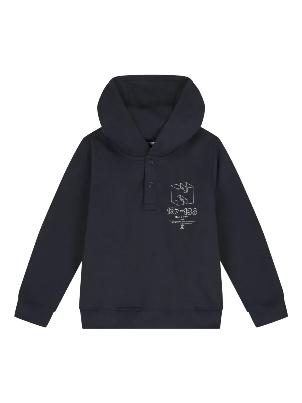 Худи с фирменным логотипом h Hackett Kids, синий