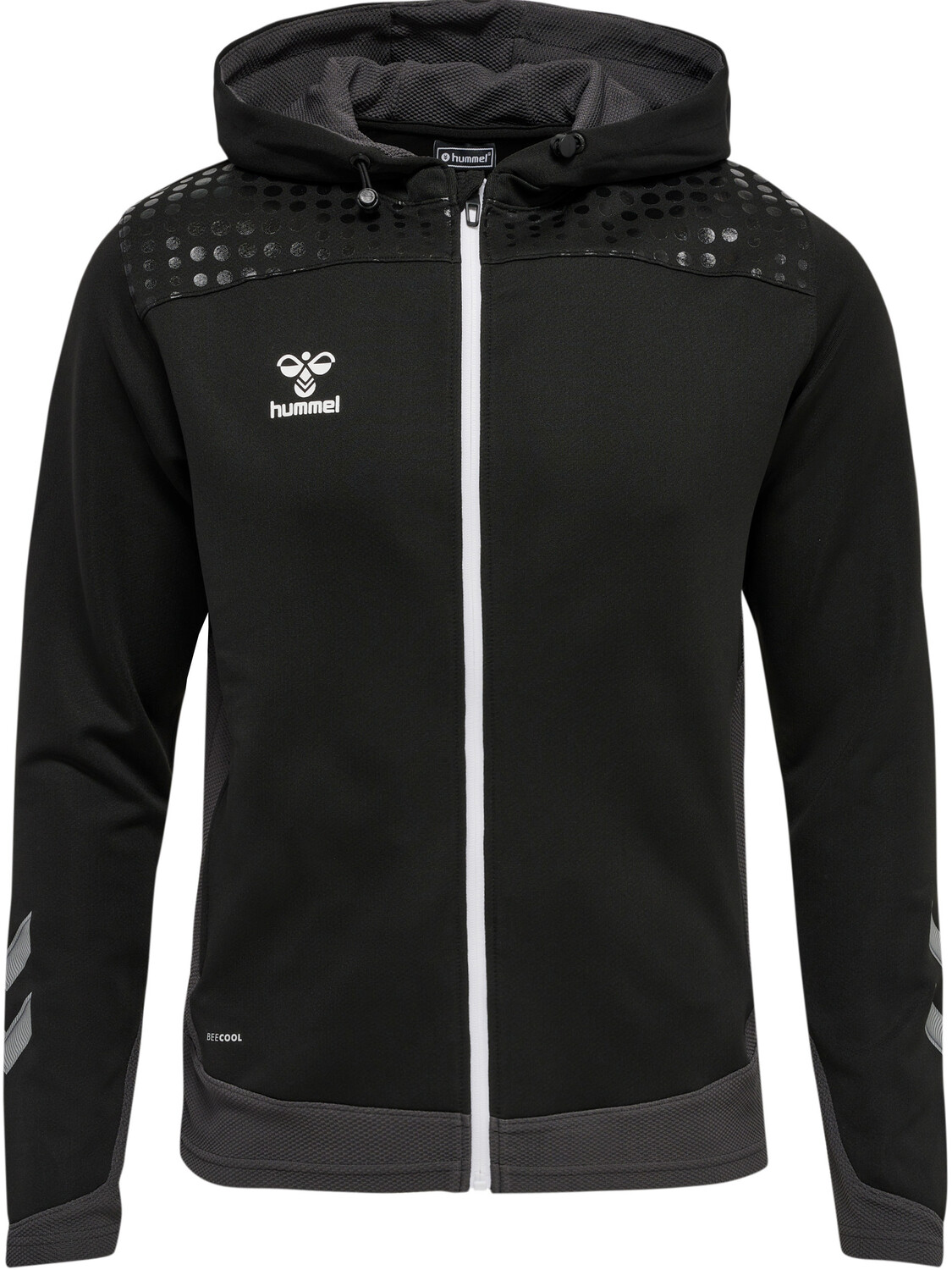 

Толстовка Hummel Hoodie Hmllead Zip Poly Hoodie, черный