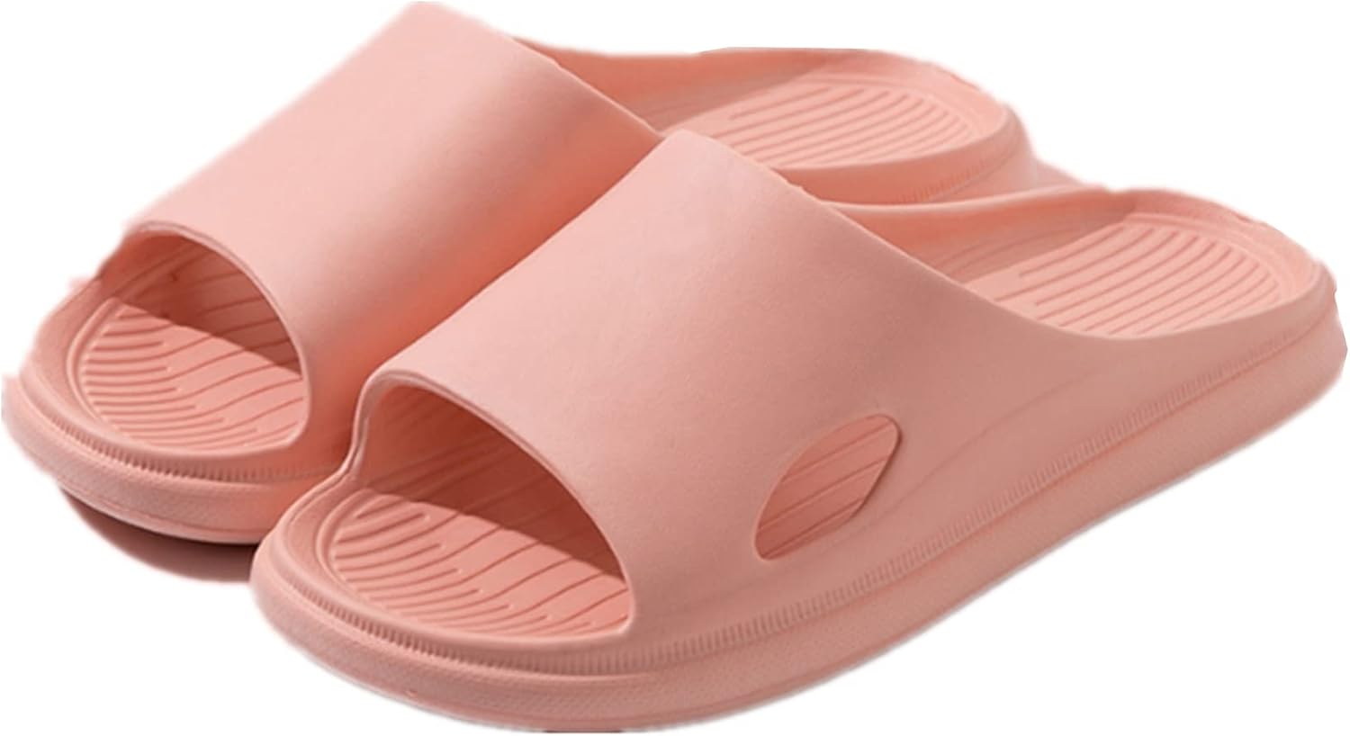 

Душевые тапочки BASKANIA, шлепанцы-сланцы для женщин и мужчин для дома и ванной, нескользящие с мягкой подошвой, быстросохнущие, розовый