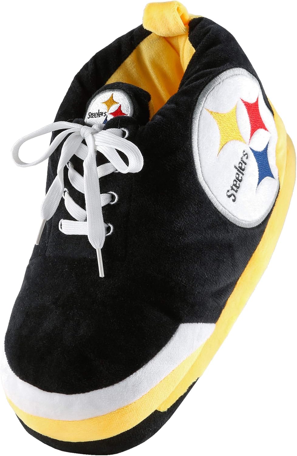 Мужские плюшевые тапочки-кроссовки FOCO с логотипом команды НФЛ, Pittsburgh Steelers 9-10 Pittsburgh Steelers — фото 2