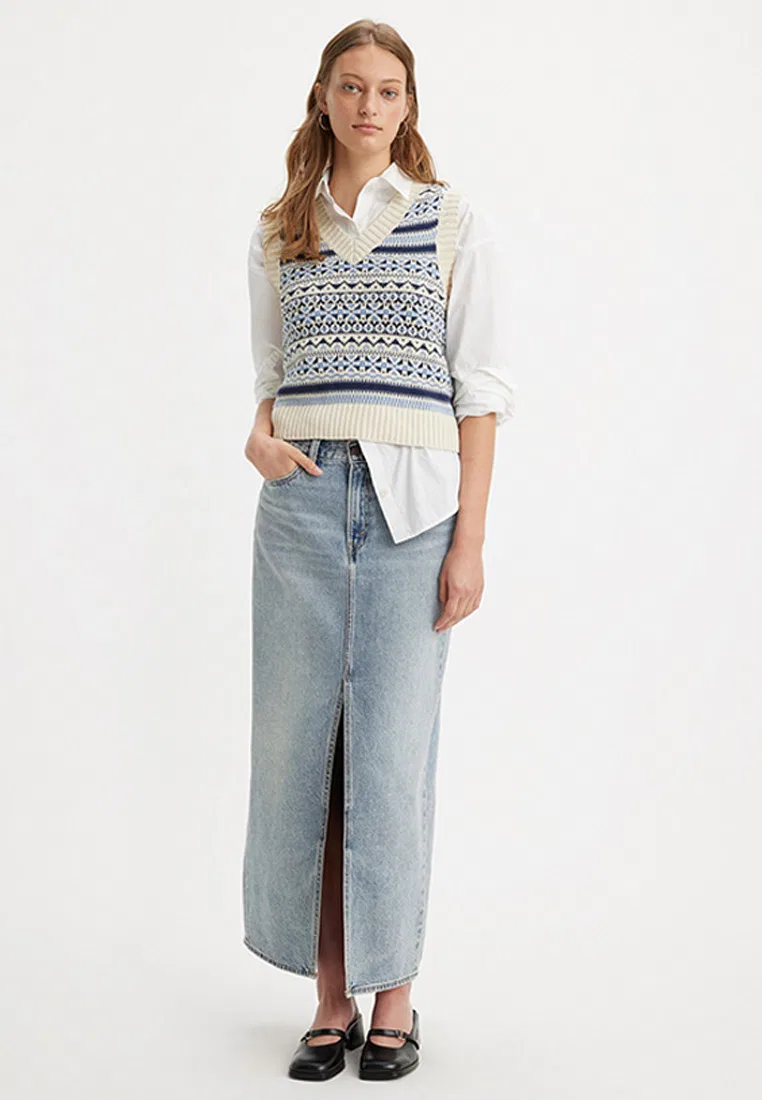 Юбка миди, Levi's, синий