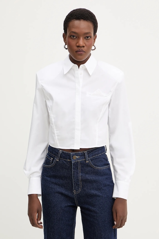 

Хлопковая рубашка Karl Lagerfeld, белый