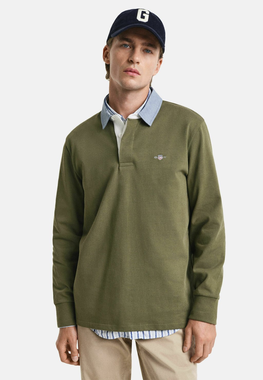 

Лонгслив REG HEAVY RUGGER - Polo shirt GANT, цвет Moss Green