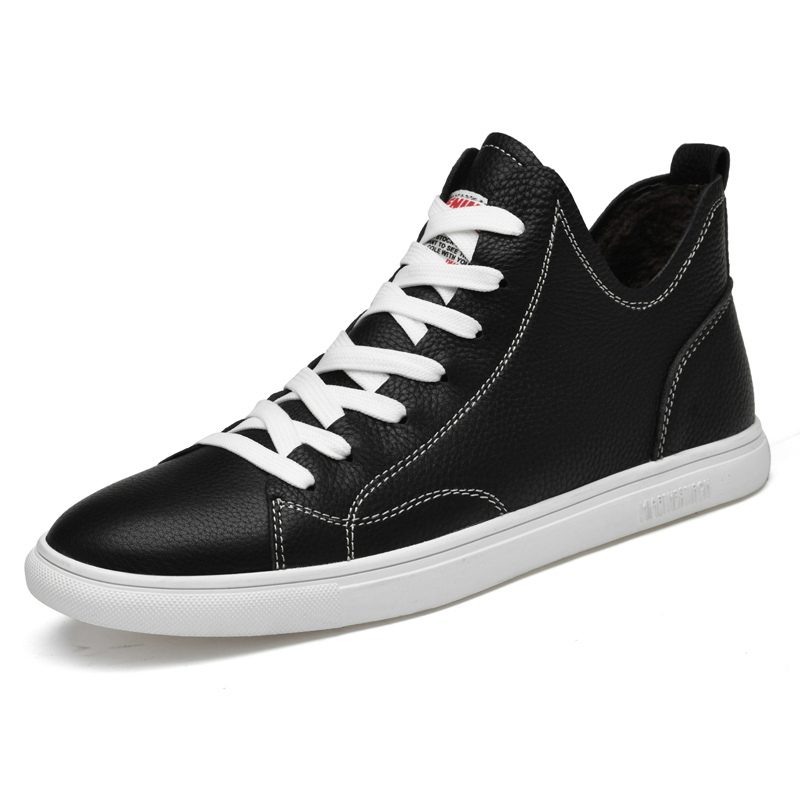 PAIBLOKS Скользоустойчивые амортизирующие кроссовки Mid top Skateboard Shoes для мужчин с устойчивостью к истиранию, коричневые, цвет Brown — фото 3