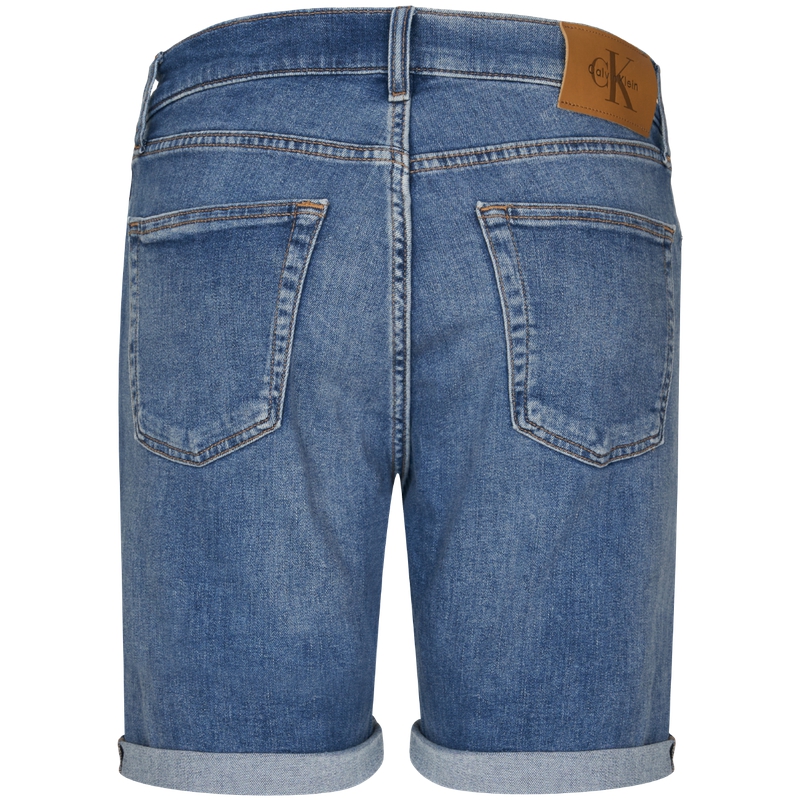 Джинсовые шорты мужские Calvin Klein, nmv-denim синий — фото 4
