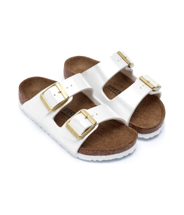 Сандалии детские Birkenstock Аризоны из экокожи, белый — фото 2