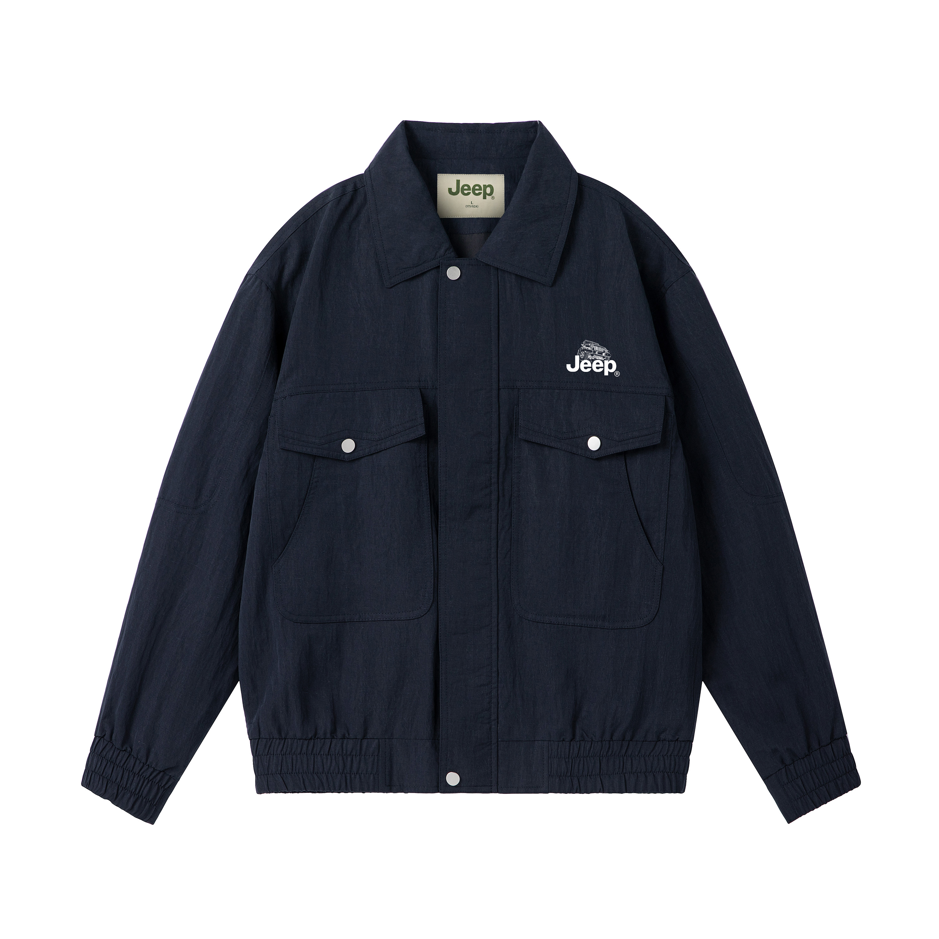 

Куртка Unisex Lapel Moderate Workwear Jeep, p76amwj073 темно-синий