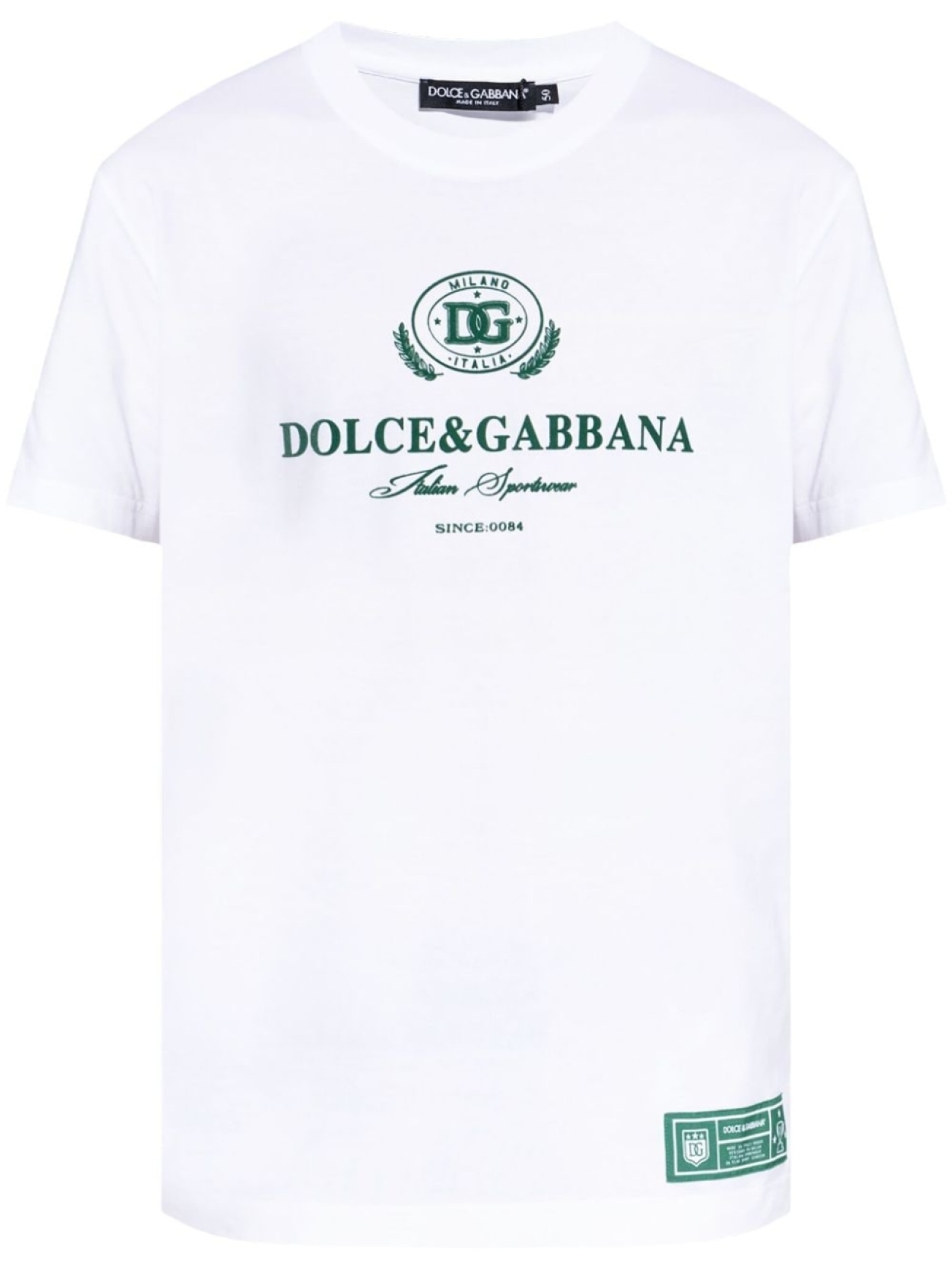 

Dolce & Gabbana футболка из хлопка с логотипом, белый