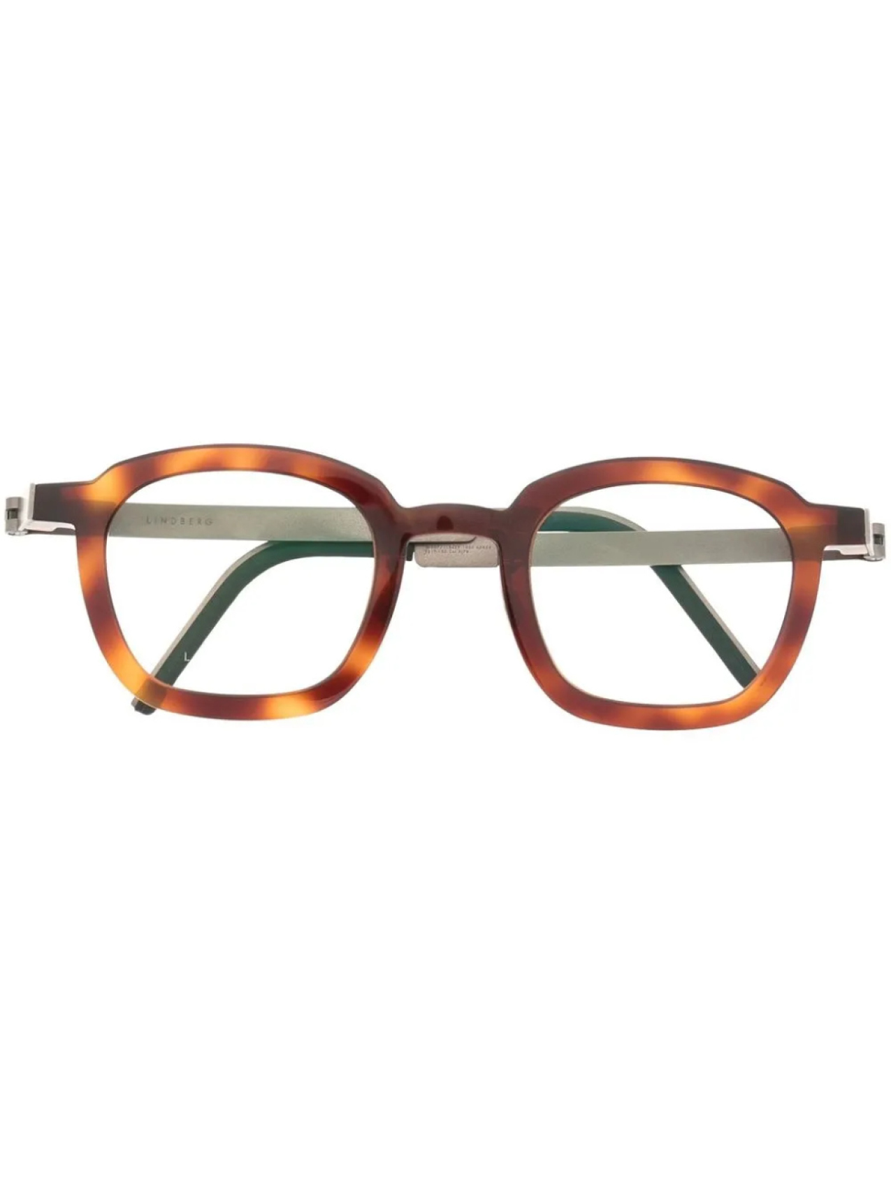 

Lindberg очки в круглой оправе черепаховой расцветки, коричневый