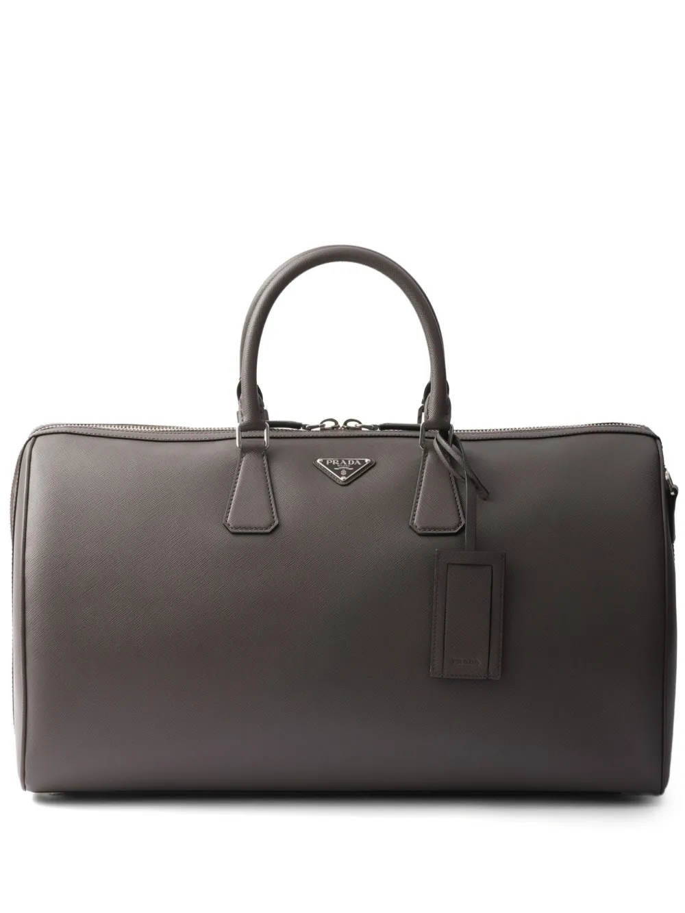

Дорожная сумка из сафьяновой кожи Prada, серый