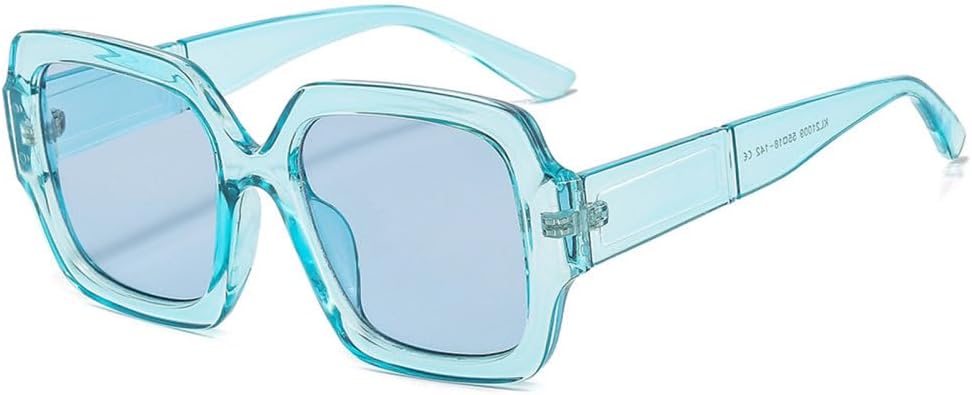 

Модные квадратные солнцезащитные очки 2027 года для мужчин в винтажном стиле, для женщин, квадратные очки для активного отдыха, солнцезащитные очки UV400 для женщин MTZJH, Blue