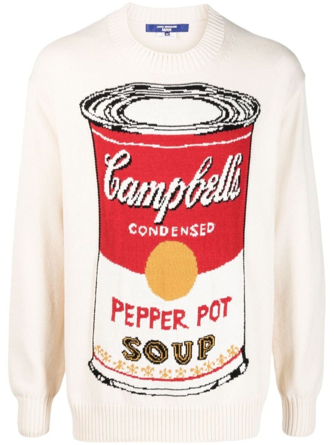 

Junya Watanabe MAN футболка с принтом Campbell Soup, нейтральный цвет
