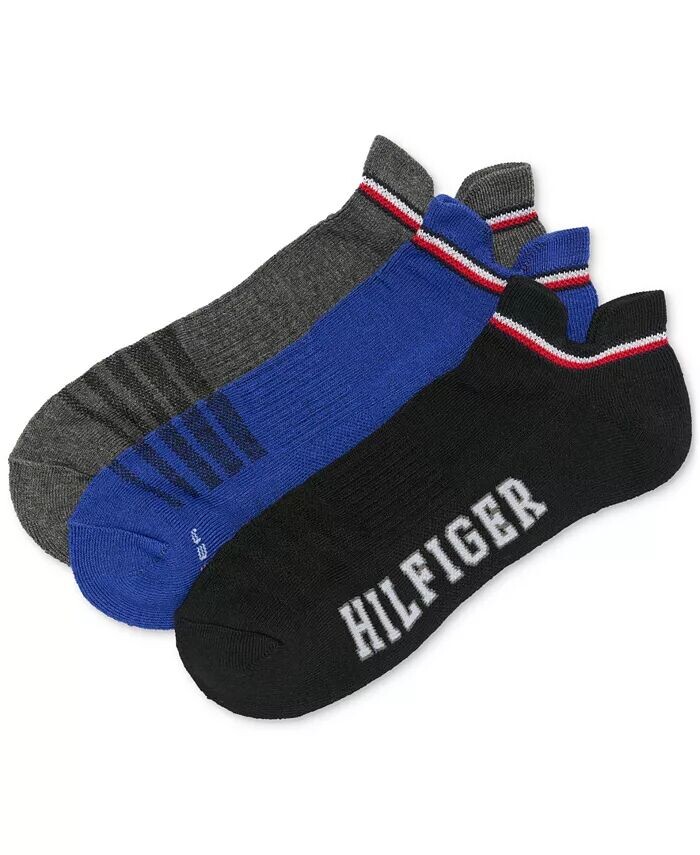 

Мужские 3-комп. Носки-непоказы с мягкой подкладкой и логотипом Tommy Hilfiger, черный