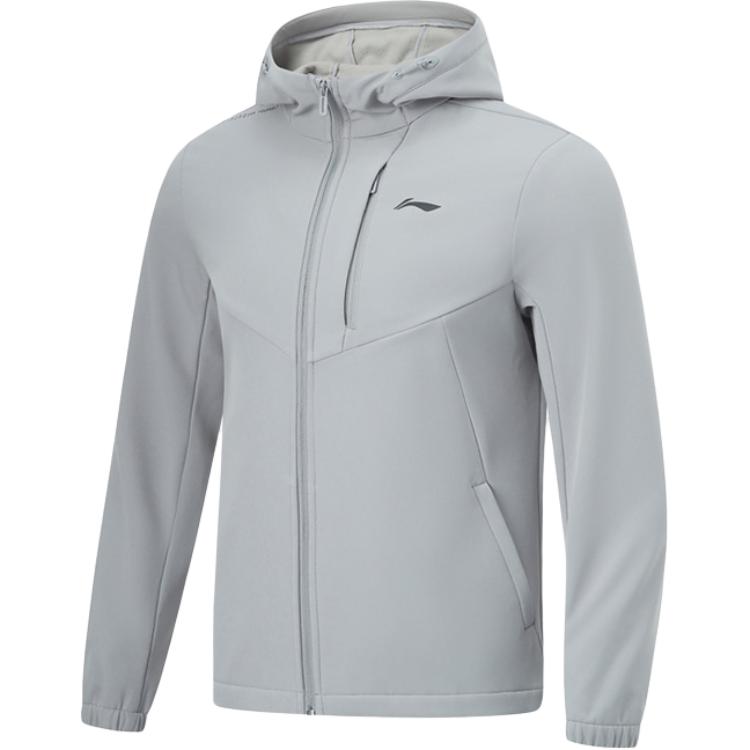 

LINING Фитнес куртка тренч мужская серая галька, Rubble Gray