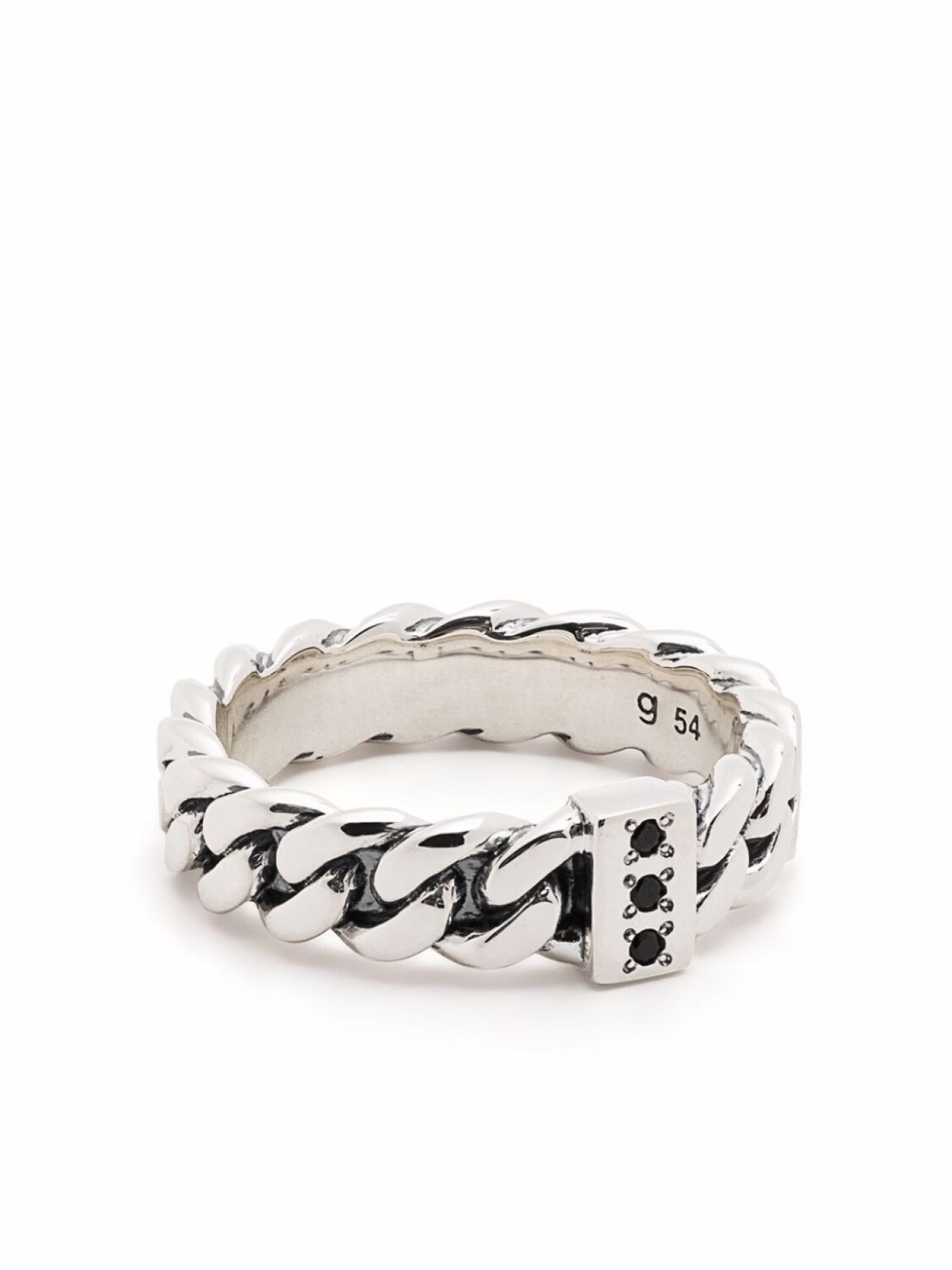

Серебряное кольцо Chain Slim Spinel Tom Wood, серебряный