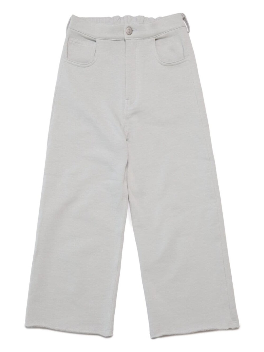 

Прямые брюки с нашивкой-логотипом MM6 Maison Margiela Kids, бежевый