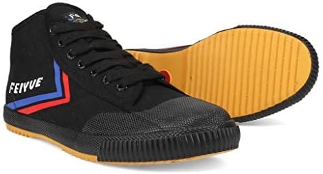 FEIYUE Fe Mid 1920 Холщовые Боевыe Туфли, Унисекс Средние Кроссовки для Боевых Искусств, Паркура, Тяжелой Атлетики и Для Повседневной Носки, черный — фото 2