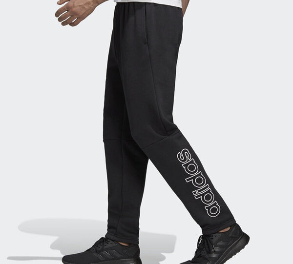 Спортивные штаны adidas logo Printing Knit Long Pants Black, черный — фото 4
