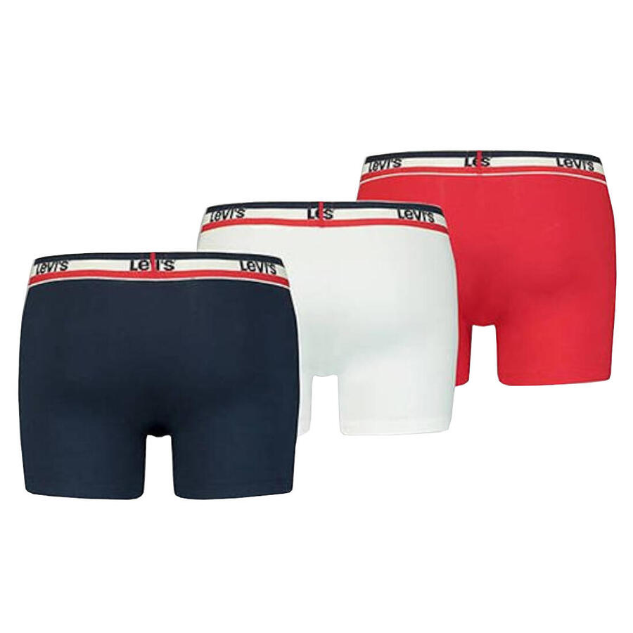 LEVI'S Комплект из 3 мужских трусов-боксеров Levis SPRTSWR LOGO BOXER BRIEF, трусы-боксеры — фото 2