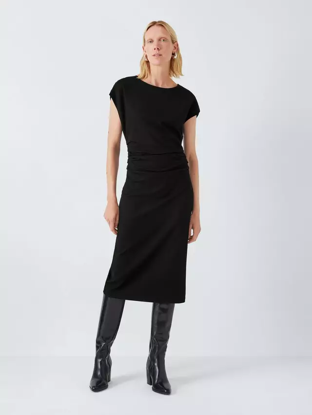 

Платье John Lewis Side Ponte Midi, черный