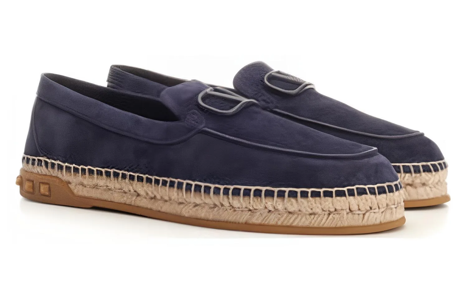 Garavani Leisure Flows Slip On Espadrilles Valentino, темно-синий — фото 4