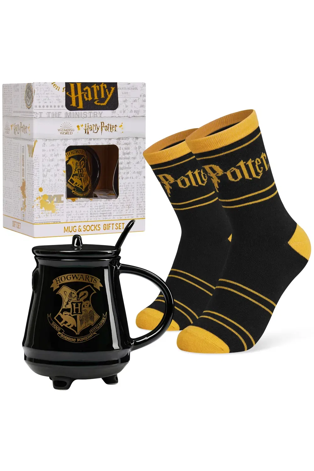 Подарочный набор кружка и носки Harry Potter, черный
