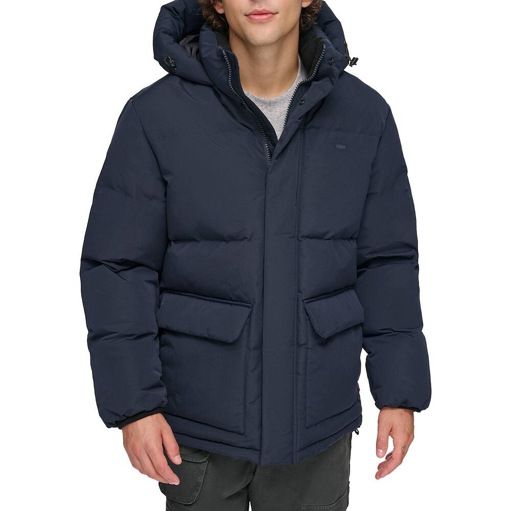 

Мужская парка-пуховик Levi's Heavyweight с капюшоном, синий