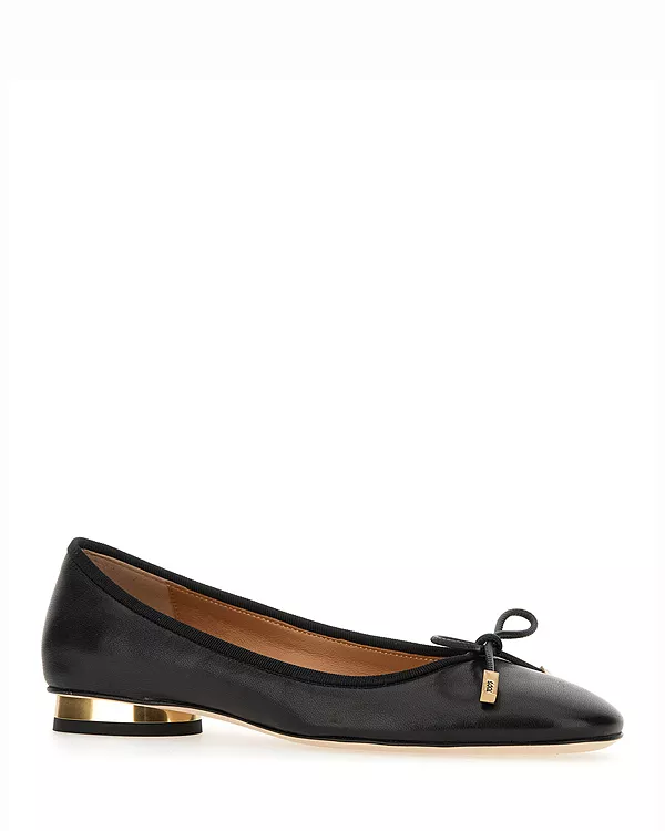 Женские кожаные балетки Tod'S, черный