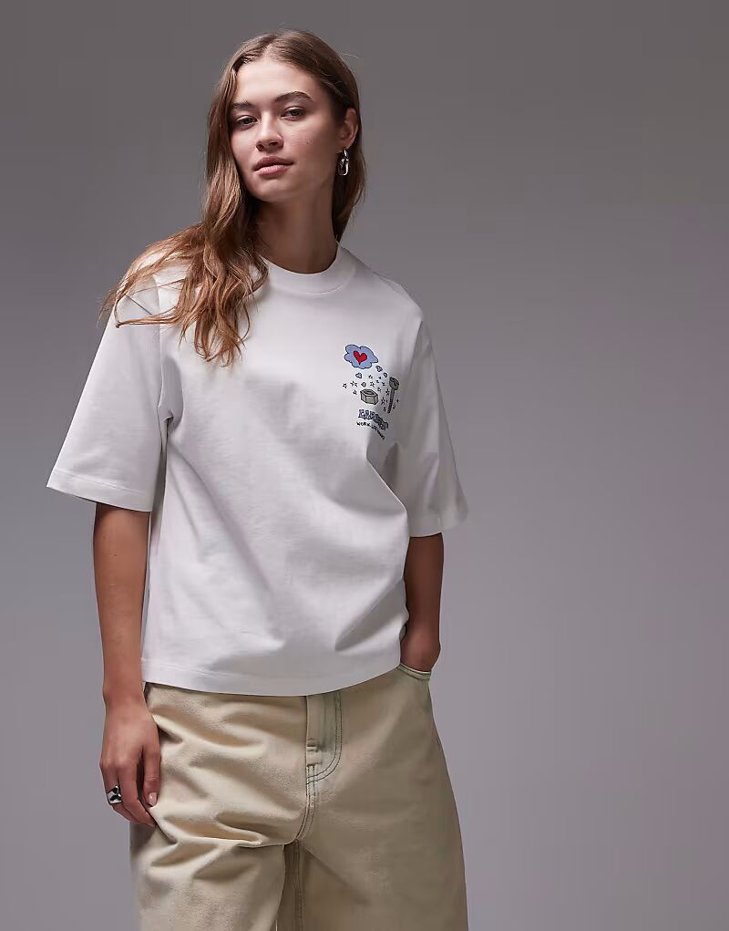 

Футболка Carhartt WIP с канцелярскими принадлежностями белого цвета