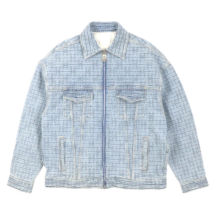 

Куртка Givenchy 4G Embossed Denim Jacket 'Light Blue', синий