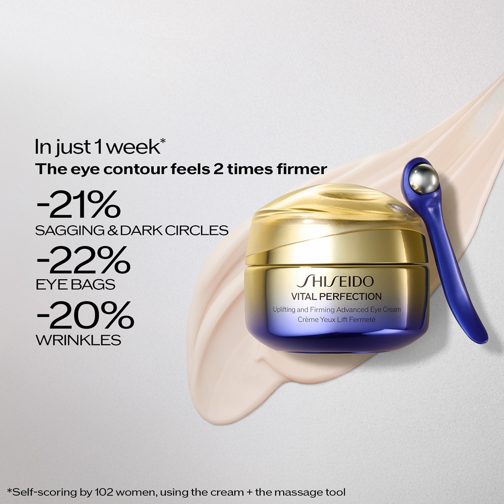 Подтягивающий и укрепляющий крем для кожи вокруг глаз Vital Perfection Shiseido, 15 мл — фото 4