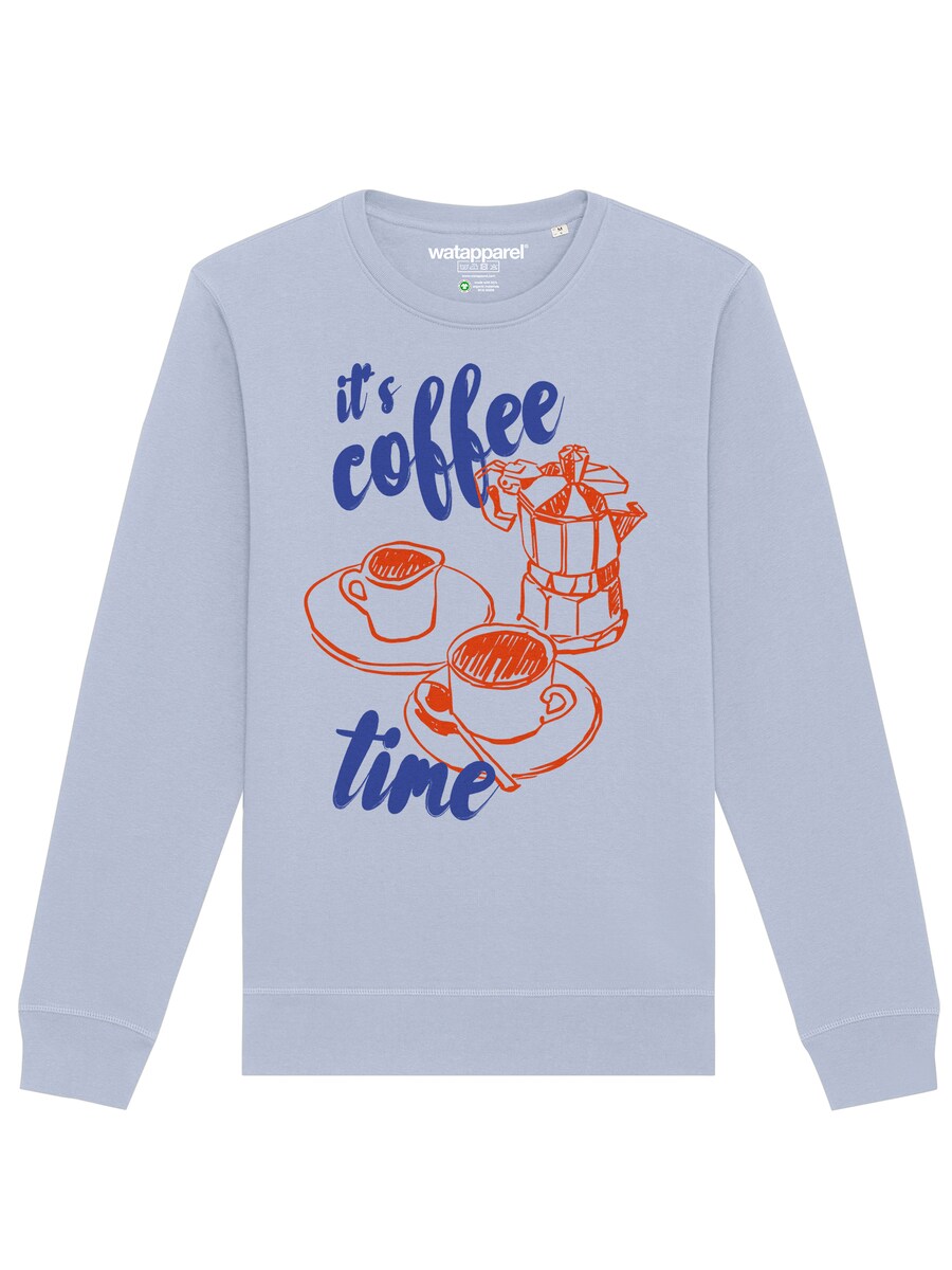 

Толстовка Watapparel Its Coffee Time, цвет Cobalt blue/Light blue
