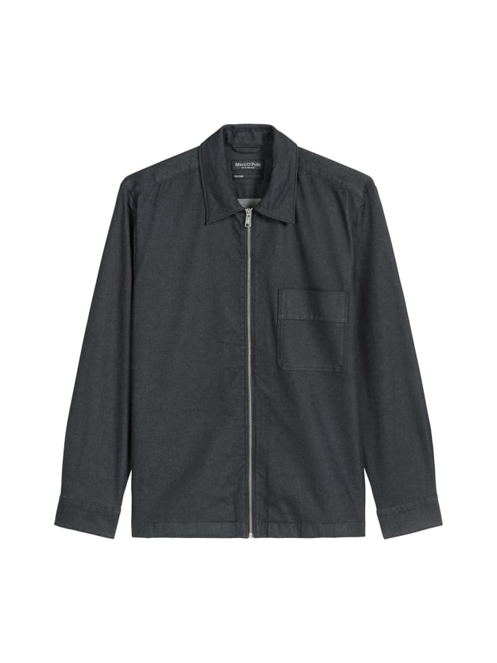 

Marc O'Polo Джинсовая рубашка темно-синего цвета