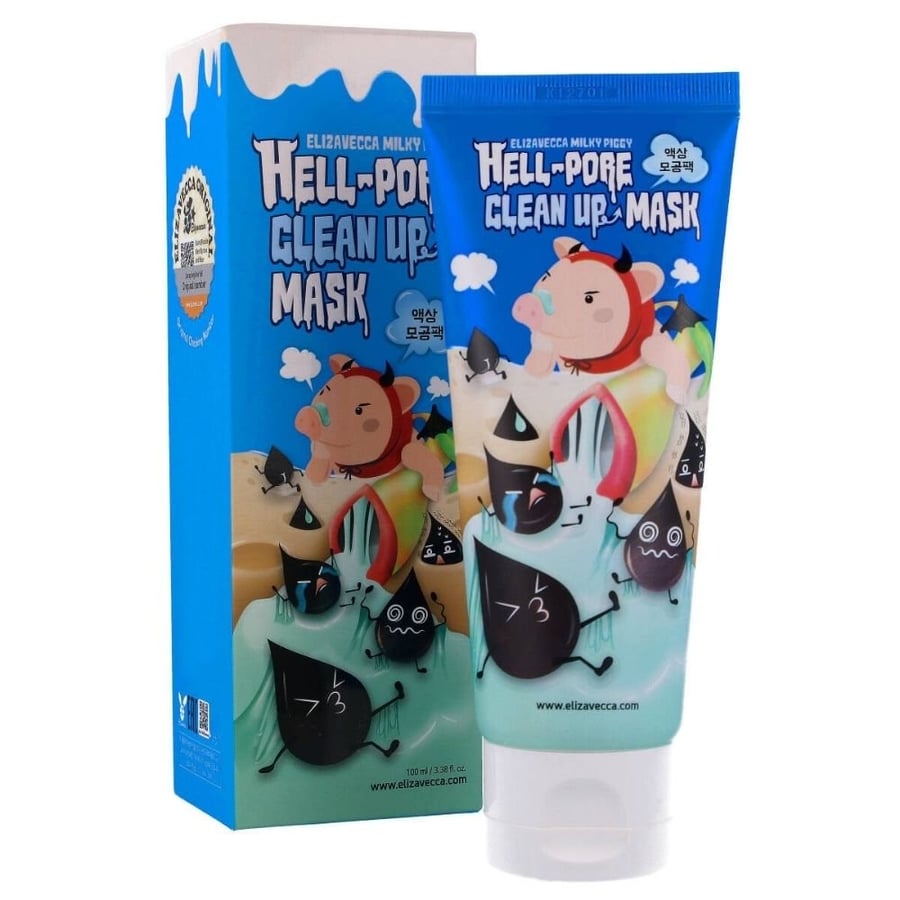 Маска для лица — Очищающая Elizavecca Milky Piggy с активированным углем и кожным салом Inna marka, 100 мл — фото 2