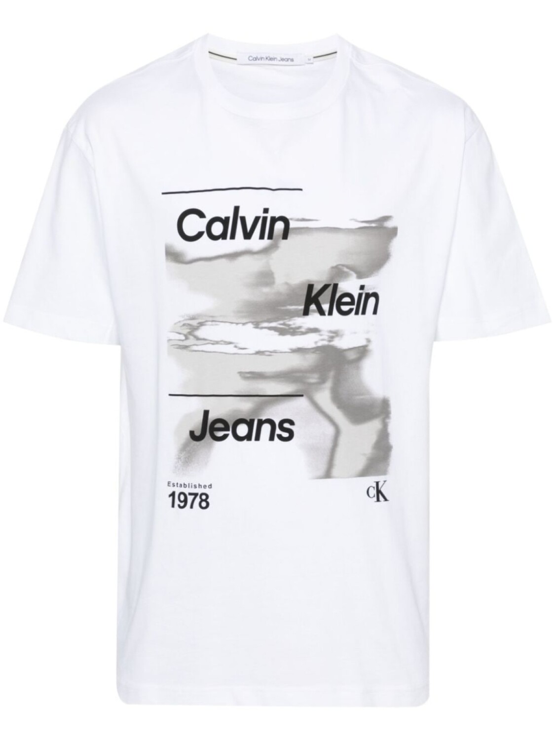

Calvin Klein Jeans футболка с логотипом, белый