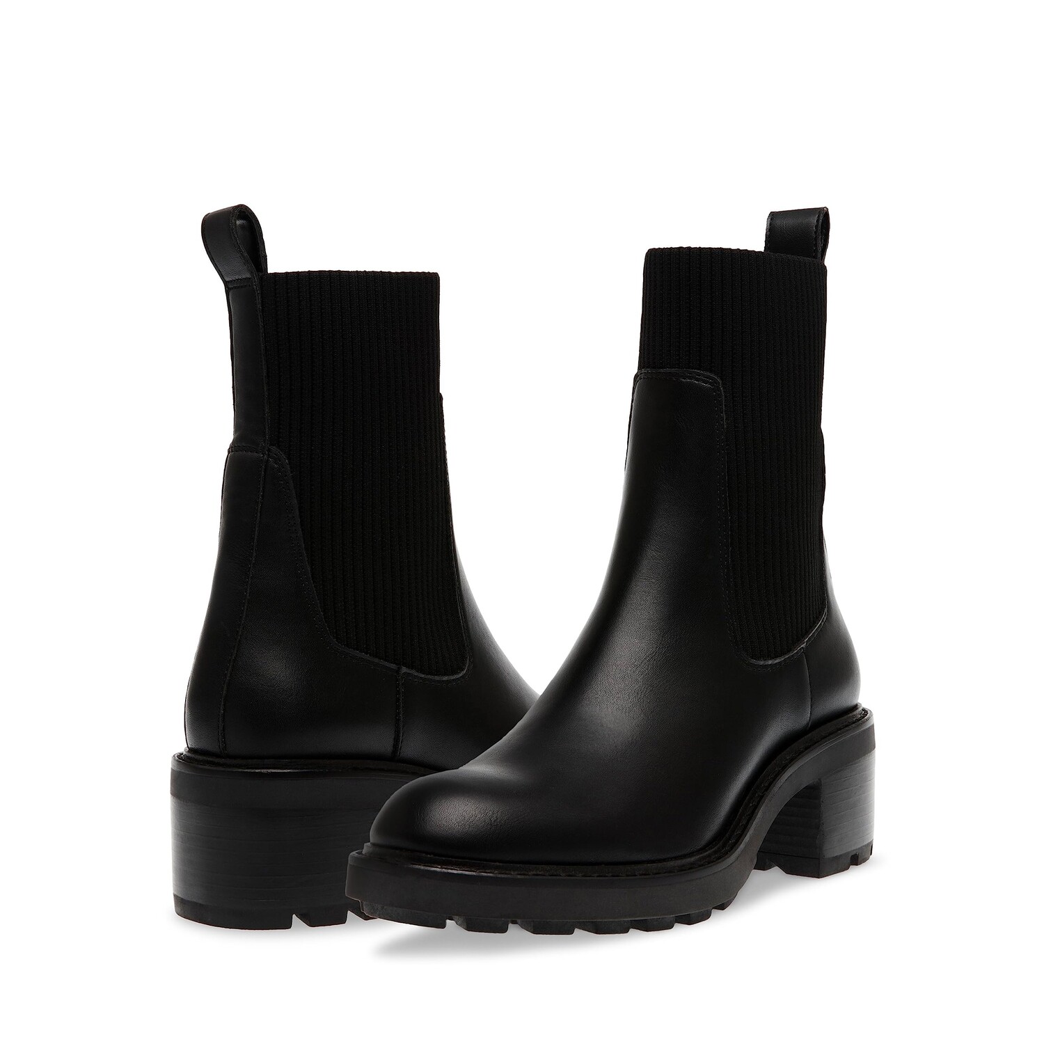 Ботинки женские Steve Madden Kiley на каблуке и с эластичными вставками, черный
