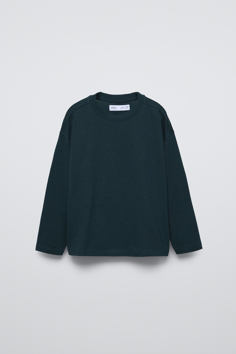 

Базовая футболка ZARA, средне-синий