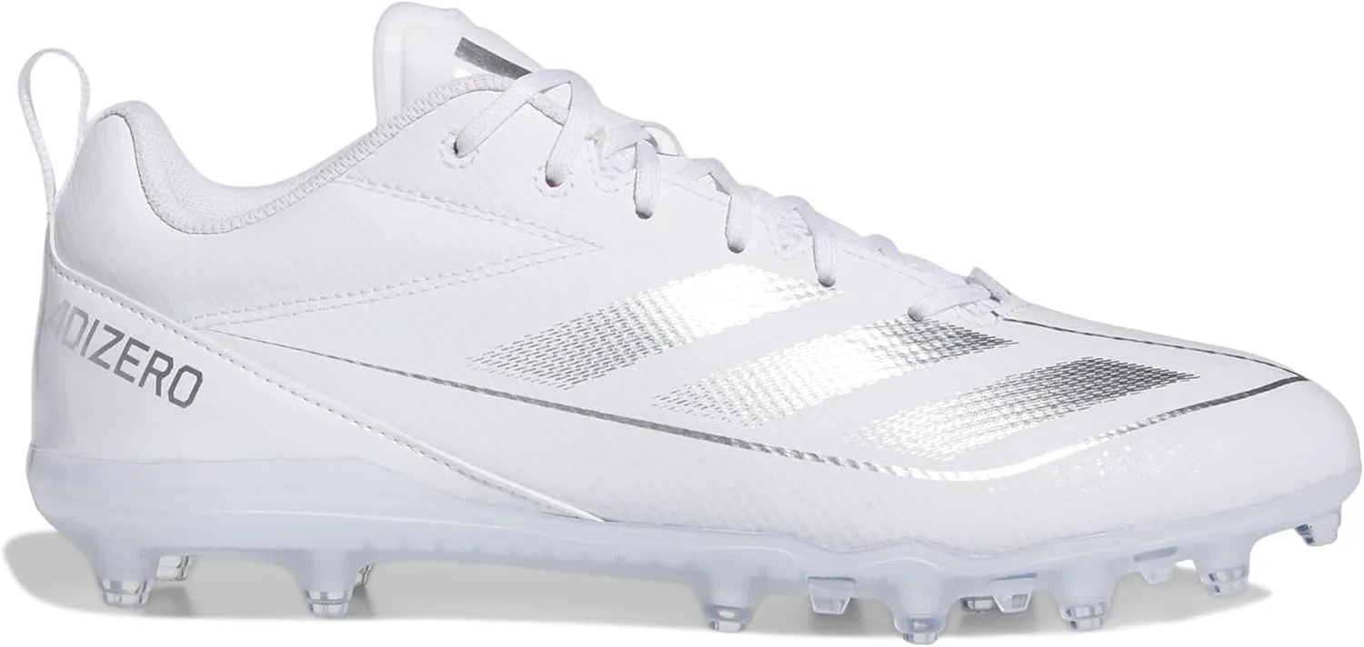 Мужские кроссовки Adidas Adizero Electric.2 для американского футбола, белый/металлик — фото 3