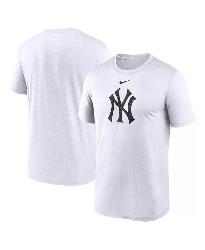 

Мужская белая футболка с большим логотипом New York Yankees Legend Fuse Performance Nike, белый